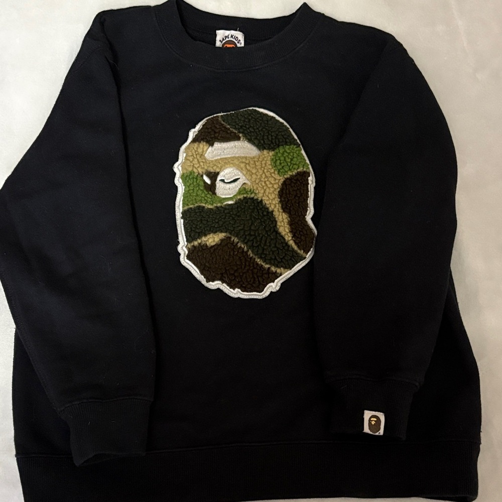 Kids bape pullover sweater